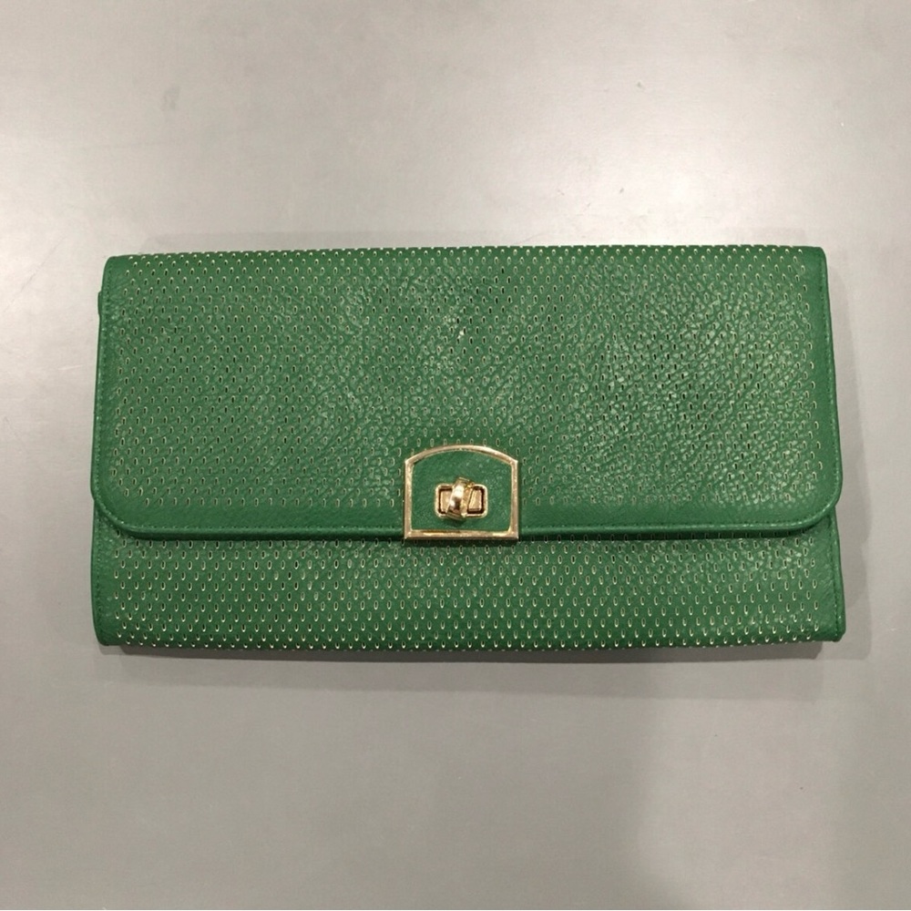 MMS Design Studio Green Clutch